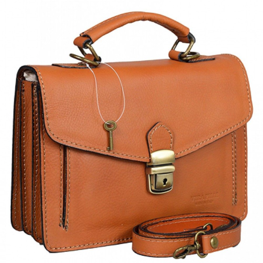 Ledertaschen Herren | VERA Vera Vr-4195 Cognac